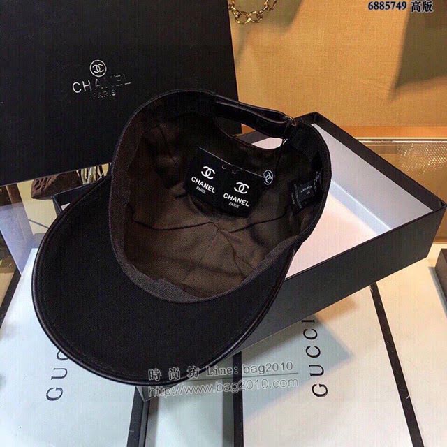 Chanel男女同款帽子 香奈兒經典黑色棒球帽鴨舌帽  mm1031